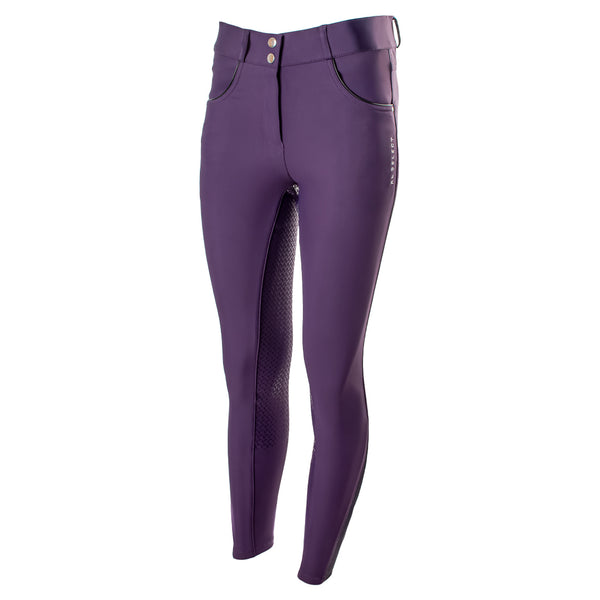 KL Select Gabrielle Full Seat Ladies Breech - Blackberry